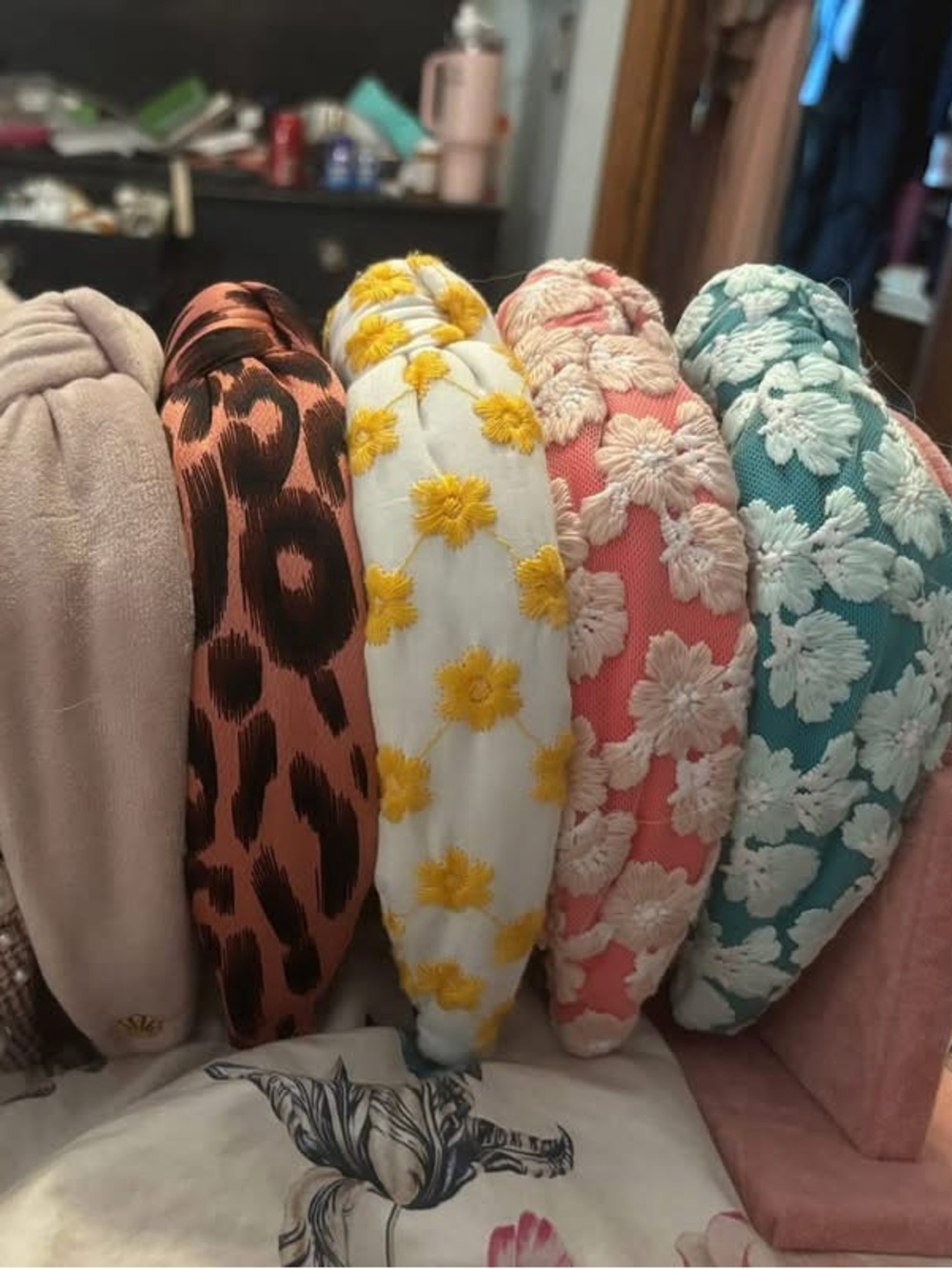 Group of 5 Lele Sadoughi Knotted Headband Set - EUC